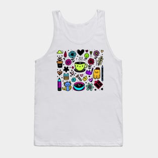 Doodle Art Design Tank Top